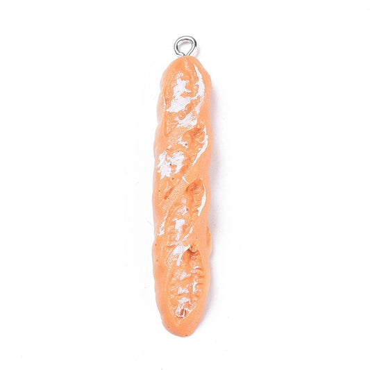 Baguette Berlocker i Resin, 49x9mm, 2st