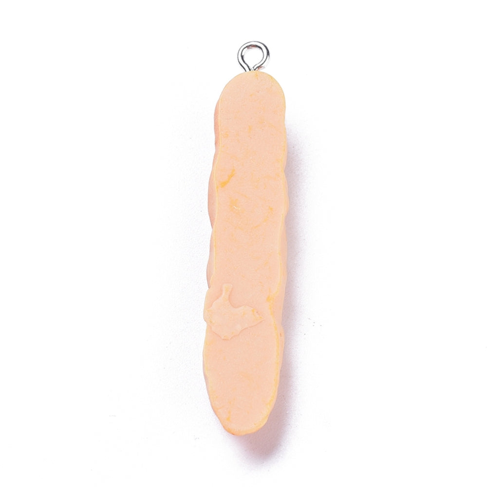 Baguette Berlocker i Resin, 49x9mm, 2st