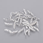 Små Änglavingar 12x3x3mm Silverpläterade Nickelfria, 10st