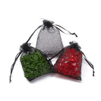 Organzapåsar 12x9cm Svart, 10-pack