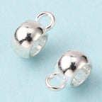 Berlockhållare Bails 8x5mm Silverpläterade, 6st