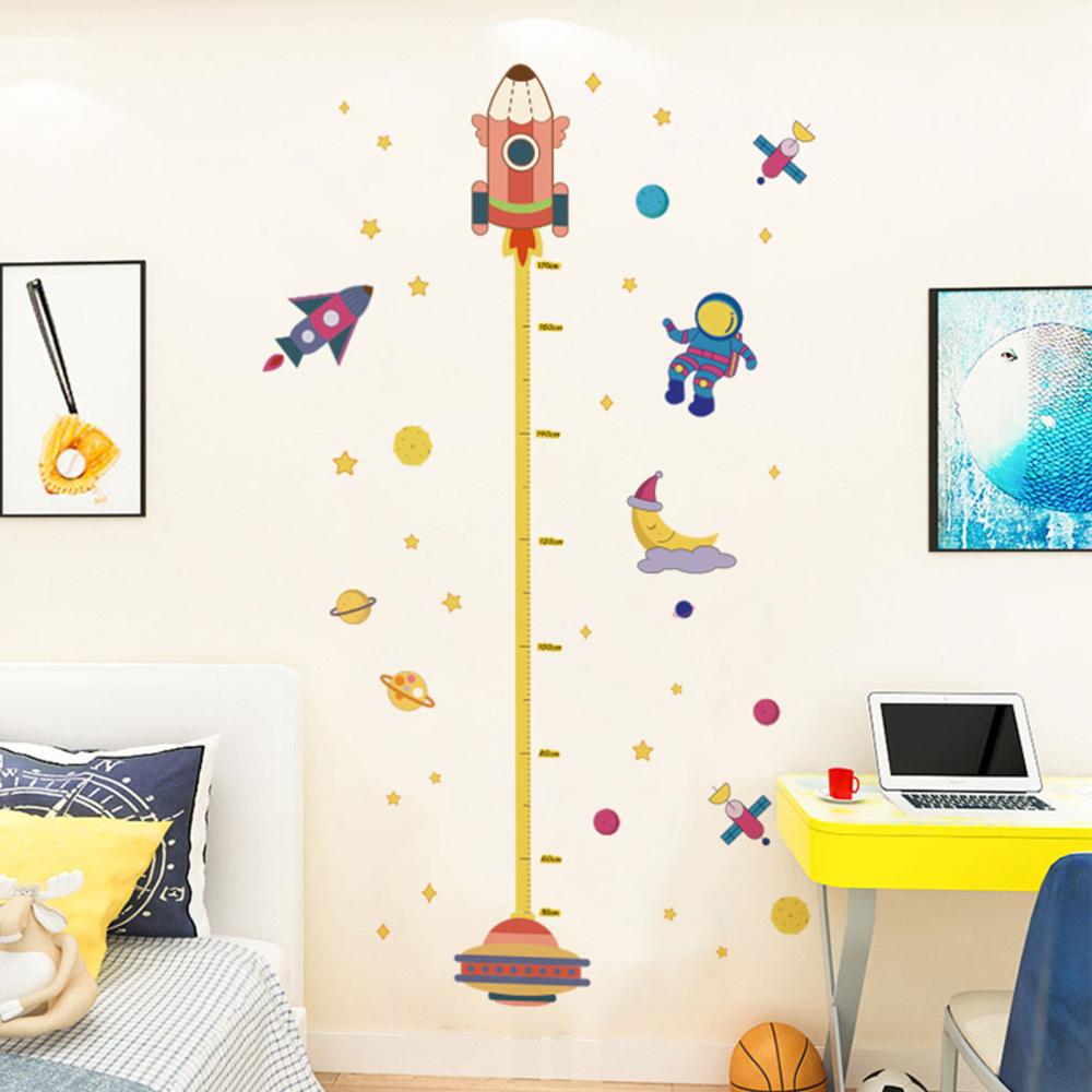 Mätlinjal Väggdekoration 177x126cm Rymdtema Klistermärken, 1 set