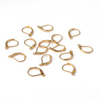 Brisyrkrokar Örhängen 10x15mm Guldpläterad Mässing Nickelfria, 10-pack