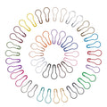 Maskmarkörer Säkerhetsnålar 22x10mm Päronform Mixade färger