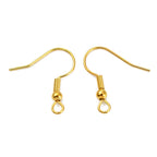 Örhängeskrokar Fiskkrokar Stålkrokar 20x20mm 18K Guldpläterade Nickelfria, 10-pack