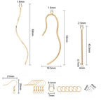 Smyckessats 18K Guldplätering Örhängen, 32 delar