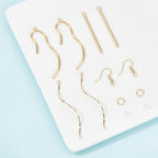 Smyckessats 18K Guldplätering Örhängen, 32 delar