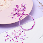 Seed Beads 3-4mm 8 stilar i Lila & Rosa nyanser, 1 Box (ca 2200st)