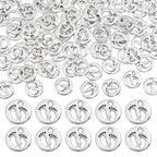 4st Berlocker Babyfötter 12mm Antiksilver