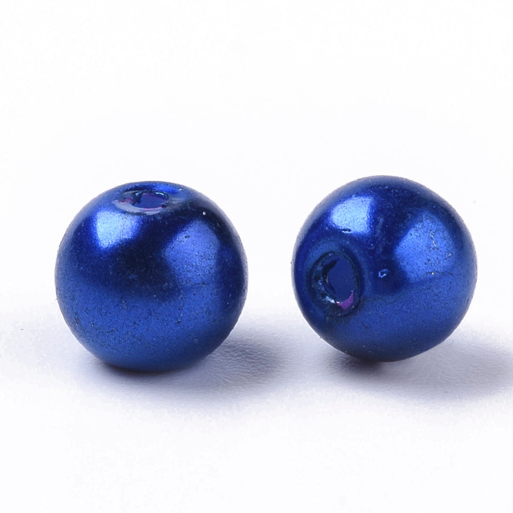 Vaxade Glaspärlor 6mm Mixade slumpade färger, 200-pack