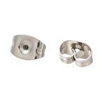 Bakstycken 6x4,5mm Stopp till Örhängen Rostfritt stål, 10-pack