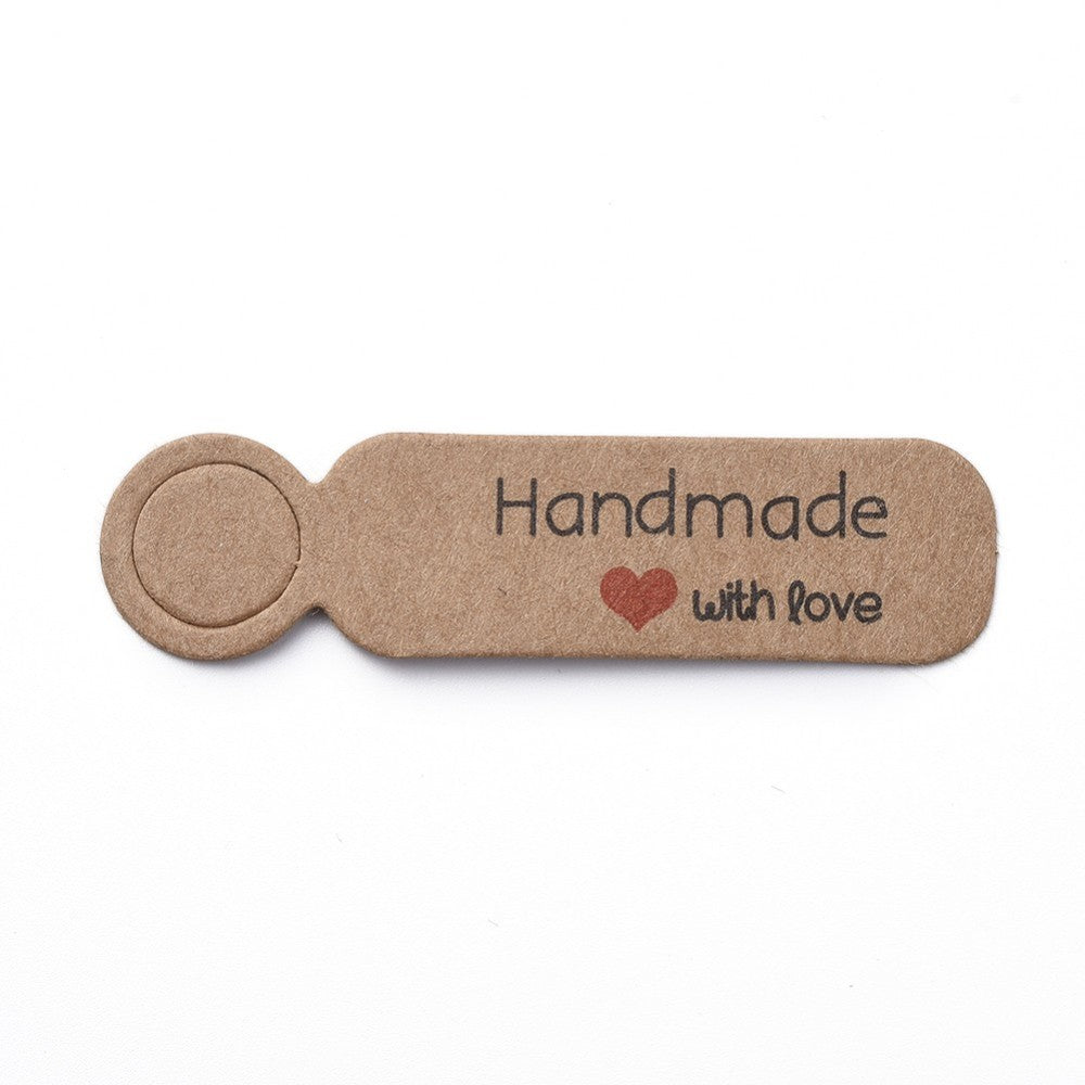 Handmade with Love Tagg-etiketter 49x13mm, 20-pack