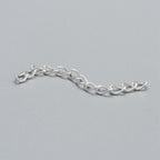 Kedjeförlängare ca 70mm Silverpläterade, 5st