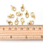 Hummerklolås Karbinhakar 12x6mm Mixade Metallpläteringar, 25-pack