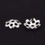 Pärlhattar 6mm Silverpläterade, 50-pack