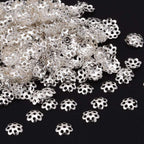 Pärlhattar 6mm Silverpläterade, 50-pack
