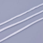Elastisk Platt Smyckestråd 0,8mm Vit, 1 rulle med 10 meter