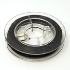 Elastisk Platt Smyckestråd 0,8mm Svart, 1 rulle med 10 meter