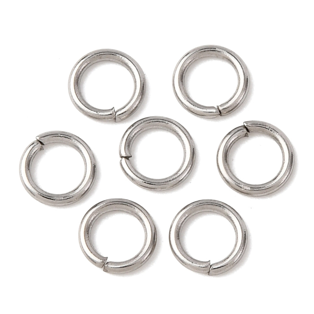 Öppna Bindringar 5x0,8mm 304 Rostfritt stål, 20-pack
