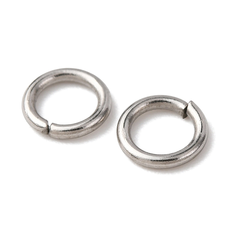 Öppna Bindringar 5x0,8mm 304 Rostfritt stål, 20-pack