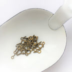 Skruvöglor i Järn 3 storlekar 8mm, 10mm, 13mm Brons, 30-pack