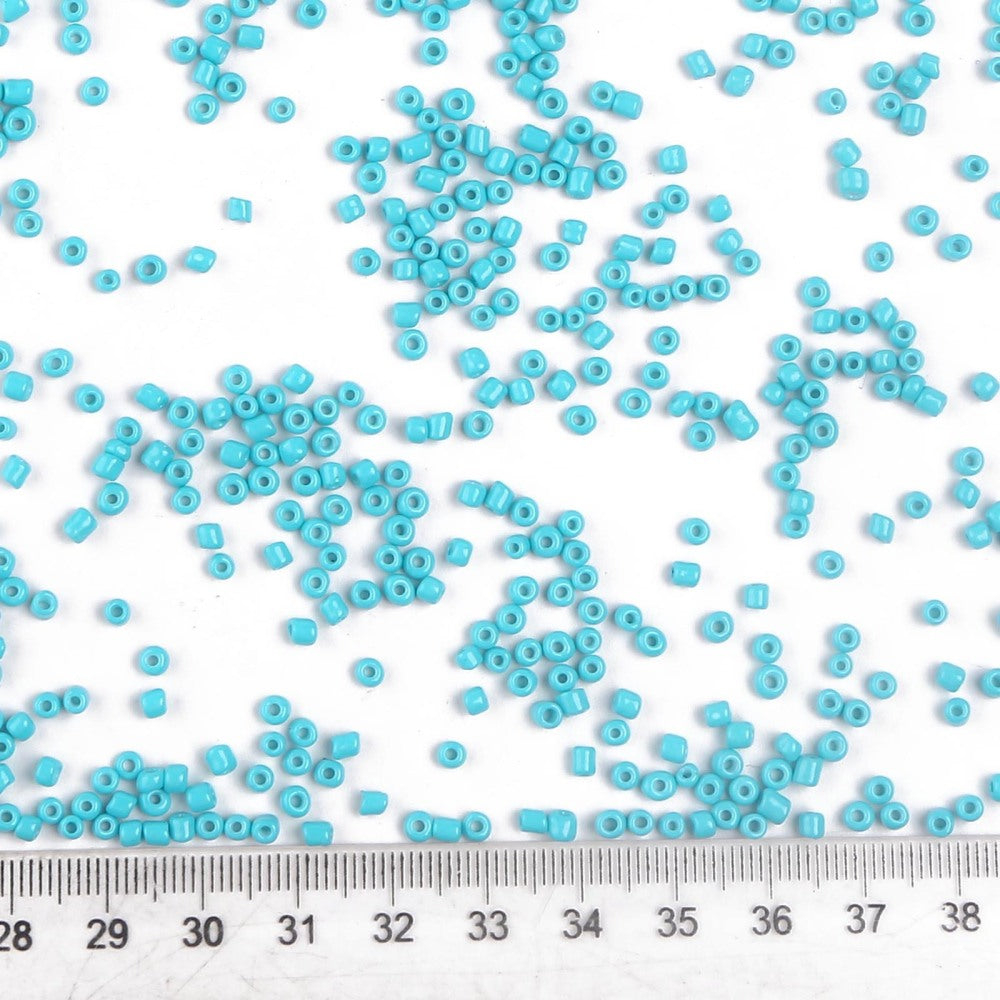 Seed beads 3mm Turkos, 30 gram ca 900-1000st