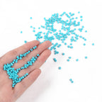 Seed beads 3mm Turkos, 30 gram ca 900-1000st