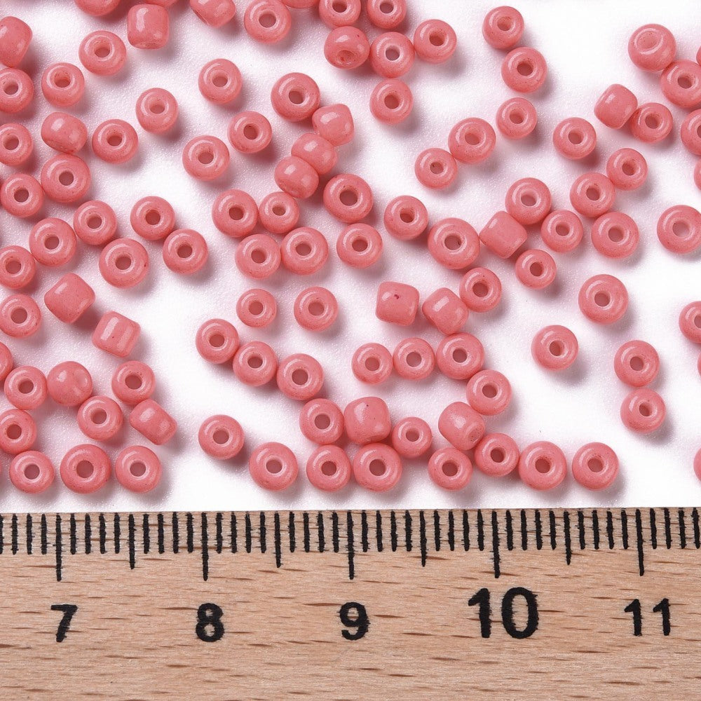 Seed Beads 2mm, 3mm eller 4mm Korall, 30gram