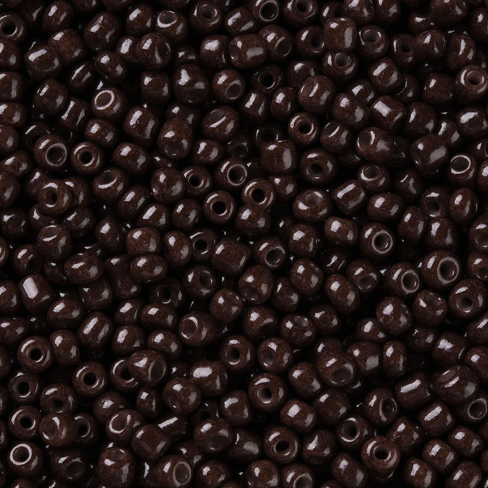 Seed beads 3mm Kokosnötsbrun, 30 gram (ca 900-1000st)