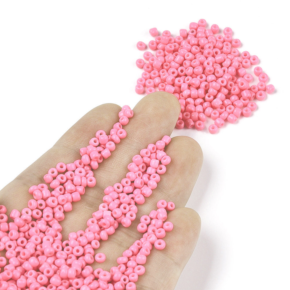 Seed Beads 3mm Ljusrosa Hotpink, 30 gram (ca 900st)