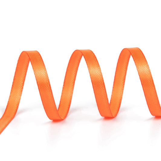 Satinband 6mm Orange, 10 meter