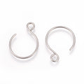 Örhängeskrokar 304 Rostfritt Stål 18,5x14mm, 10st