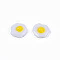 Cabochons Stekta Ägg Miniatyrer 6x6x2mm Matimitation, 4-pack