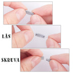 Skruvlås 12,5x4mm till Armband & Halsband, 4-pack