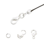Knutgömmor 9x3mm Stål Silverpläterade, 10-pack