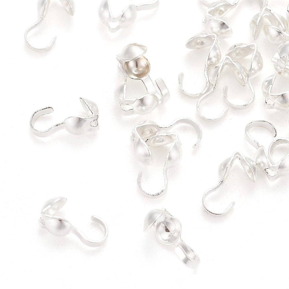 Knutgömmor 9x3mm Stål Silverpläterade, 10-pack