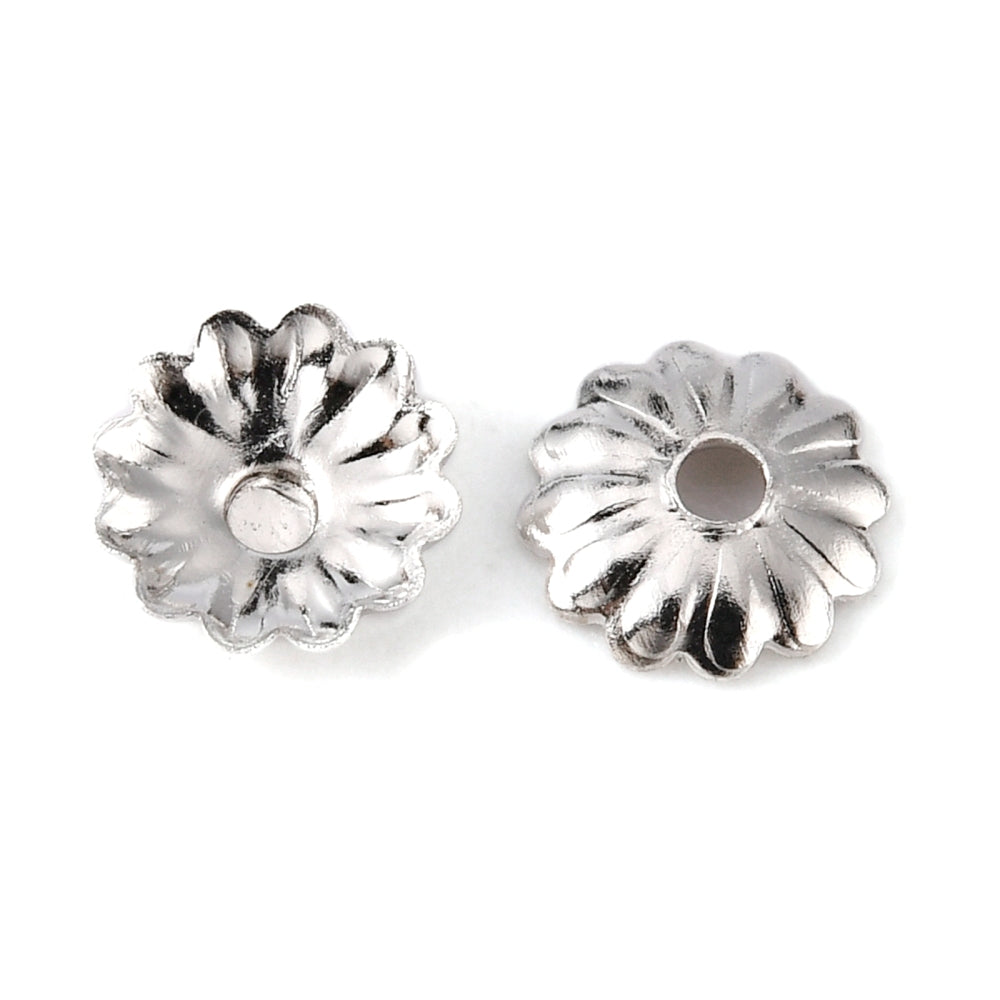 Pärlhattar 5x1,5mm Platinapläterade, 30st