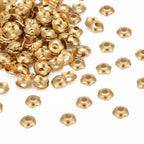 Pärlhattar 4mm i mässing Gyllene, 50-pack