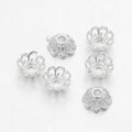 Pärlhattar 9mm Silverpläterade, 10-pack