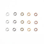 Öppna Starka Bindringar 5x1mm Mixade Metallfärger, 50st