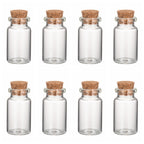 Små Glasflaskor 10ml med kork 40x22mm, 2-pack