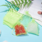 Organzapåsar 12x9cm Lime, 10-pack