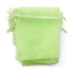 Organzapåsar 12x9cm Lime, 10-pack