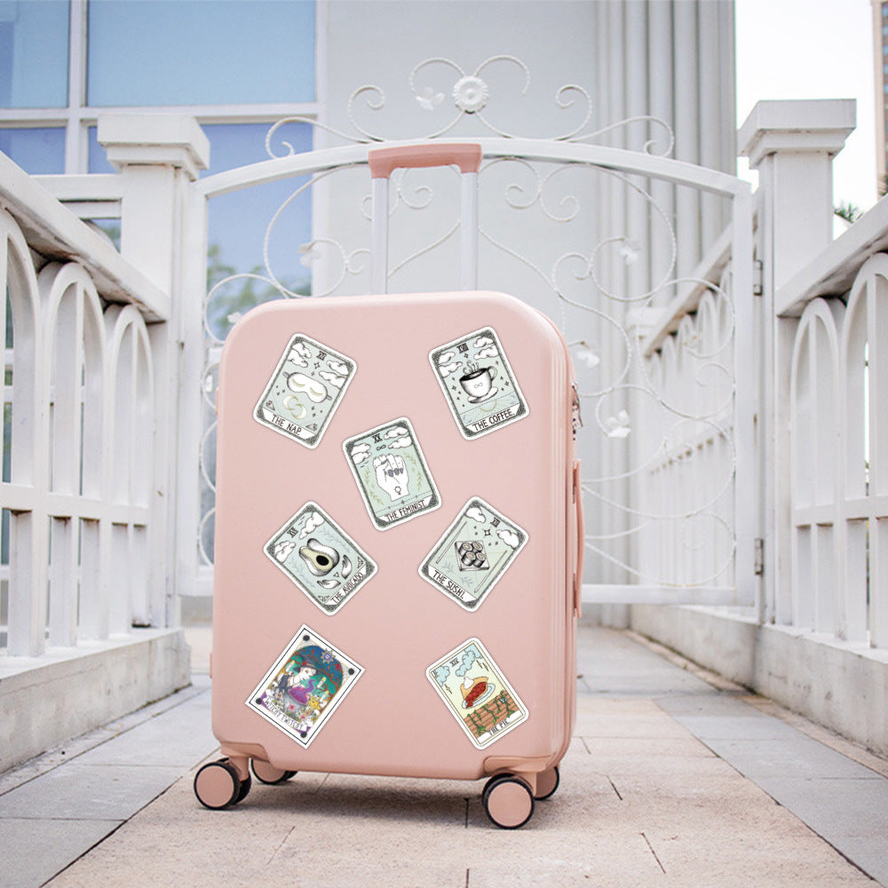 Fantasykortsmotiv Klistermärken Vattentäta Solbeständiga, 50st olika motiv