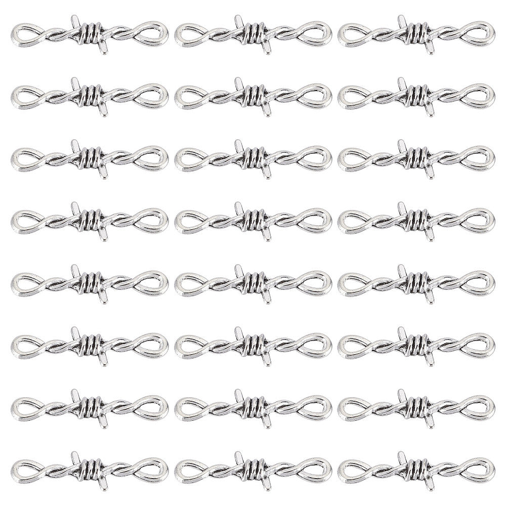 Länkberlocker Keltisk Knut Antiksilver 33x10mm, 4st