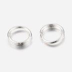 Splitringar 5mm (Bindringar med dubbel loop) Silverpläterade Nickelfria, 50-pack