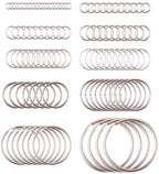 Nyckelringar Splitringar i Järn 10 olika storlekar 5mm - 35mm diameter, 26-pack