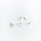 Berlocker Små Fåglar Antiksilver 7x11mm, 10-pack