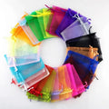 Organzapåsar 12x9cm Mixade färger, 10-pack