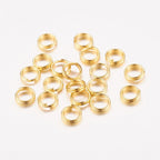 Splitringar 5mm (Bindringar med dubbel loop) Guldpläterade Nickelfria, 50-pack